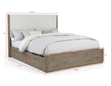 Veranda Gray Upholstered Panel Bedroom Set view 5