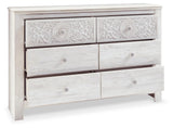 Paxberry Whitewash Dresser angled view