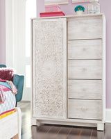 Top view of Paxberry Whitewash Dressing Chest