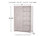 Dimension diagram of Paxberry Dressing Chest
