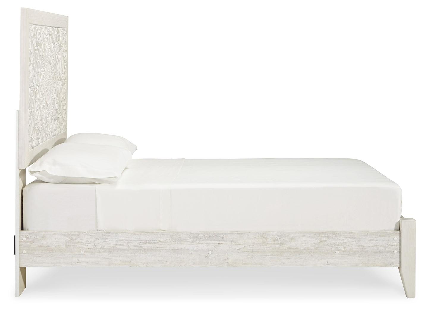 Close-up of bed frame texture and finish