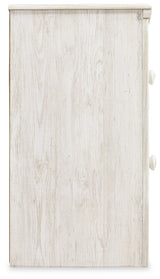 Paxberry Whitewash Nightstand by Ashley - front view