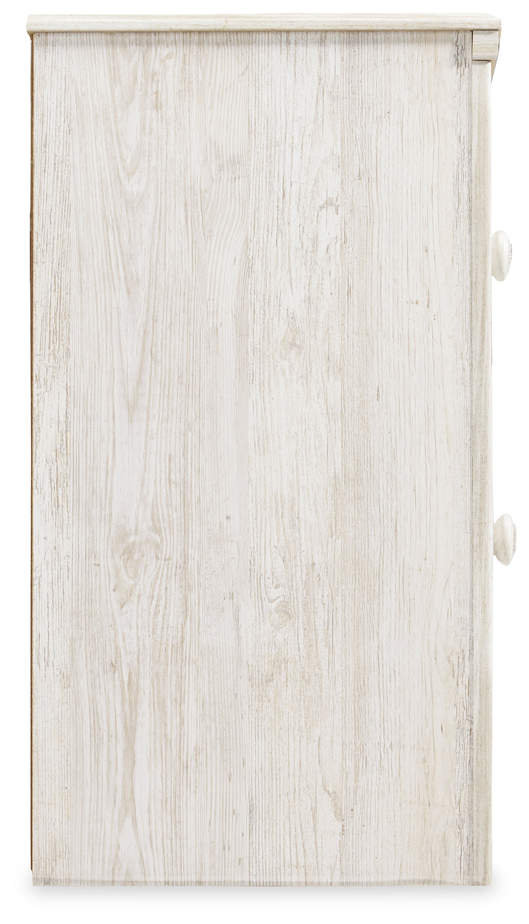 Paxberry Whitewash Nightstand by Ashley - front view