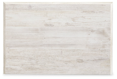 Paxberry Whitewash Nightstand by Ashley - front view