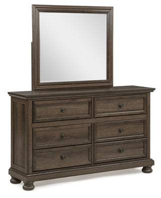 Claribelle Brown Dresser and Mirror from Decor Furniture