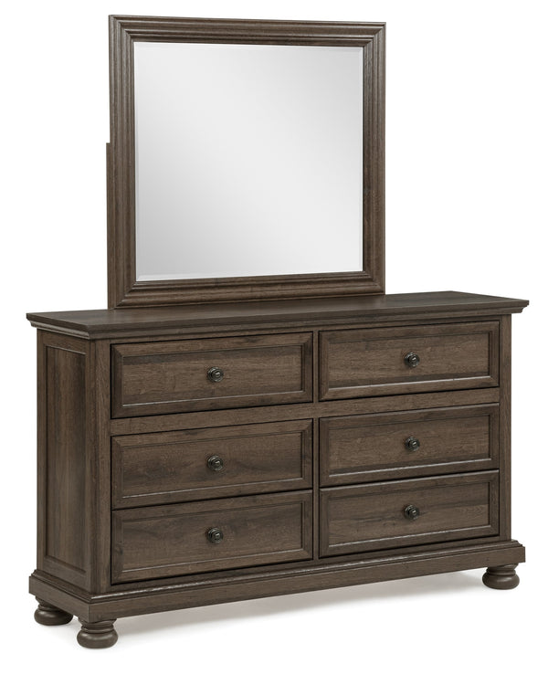 Claribelle Brown Dresser and Mirror from Decor Furniture