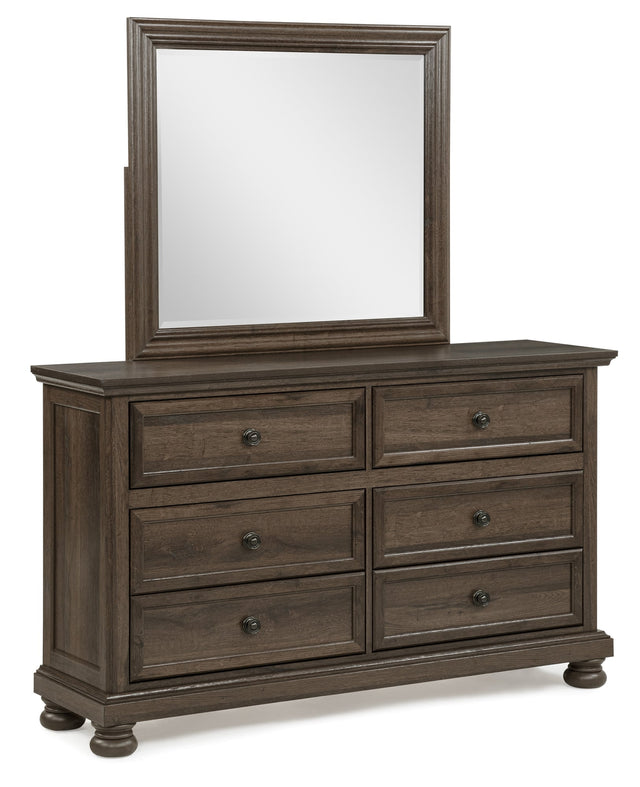 Claribelle Brown Dresser and Mirror from Decor Furniture