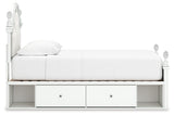 Side-alt view highlighting drawer and cubby storage