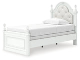 Kozlani Upholstered Panel Bed - LED lighting detail