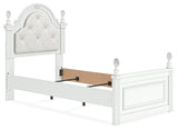 Kozlani Upholstered Panel Bed - headboard close-up