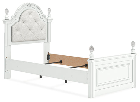 Kozlani Upholstered Panel Bed - headboard close-up
