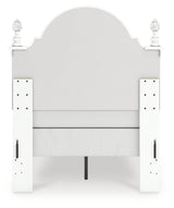 Kozlani Upholstered Panel Bed - side alternate angle