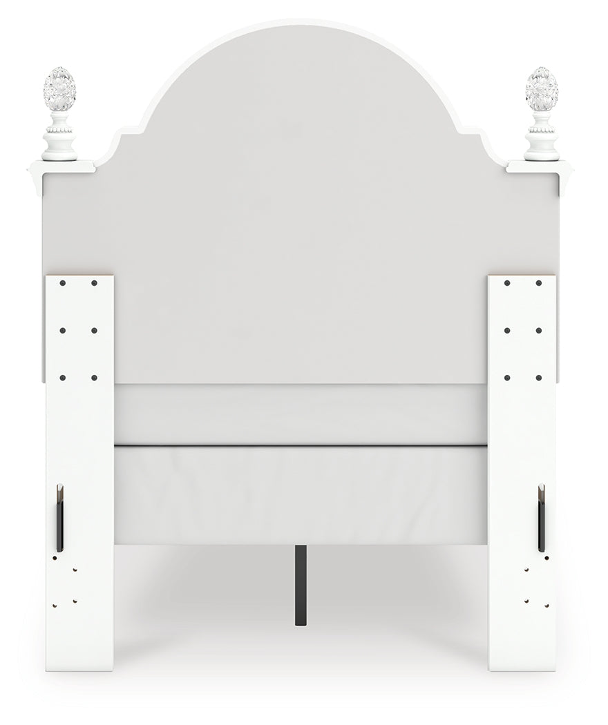 Kozlani Upholstered Panel Bed - side alternate angle