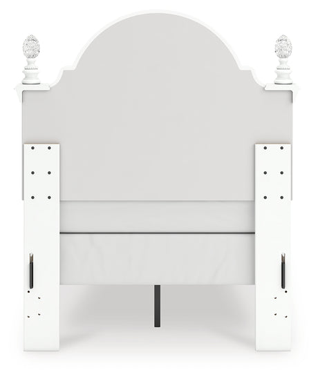 Kozlani Upholstered Panel Bed - side alternate angle