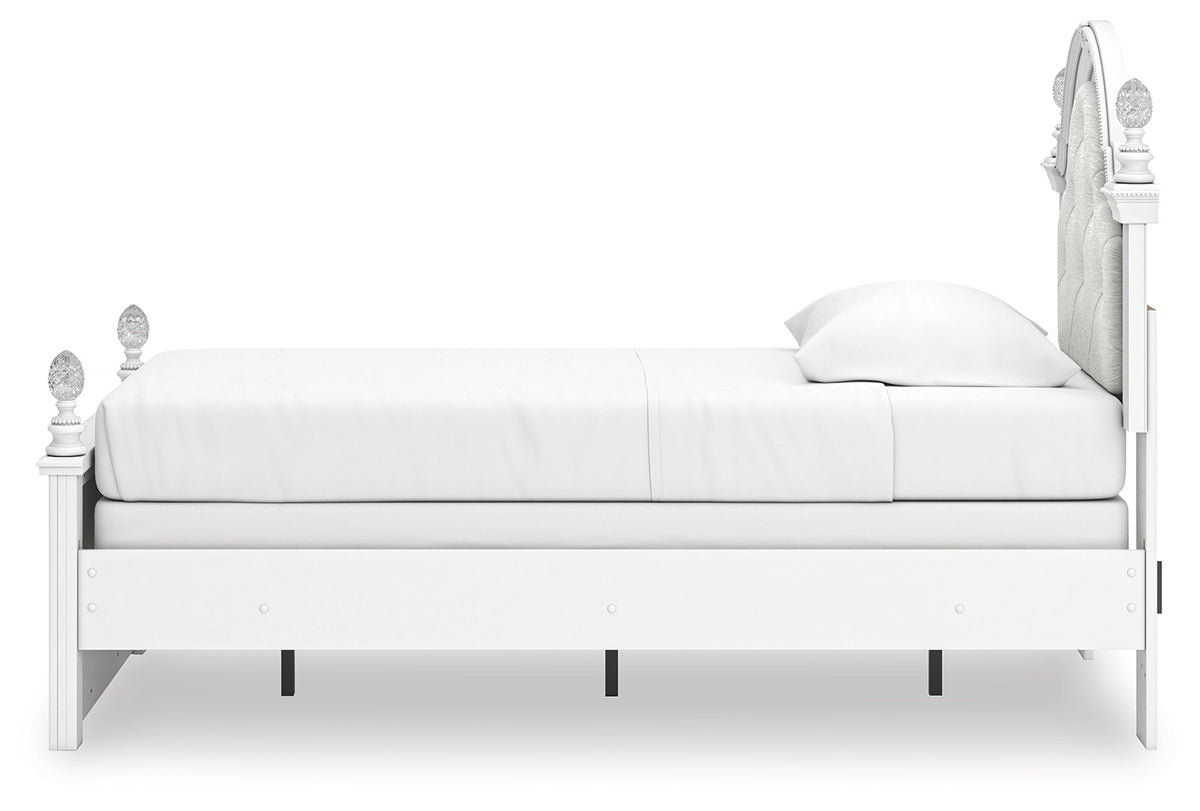 Kozlani Upholstered Panel Bed - back view