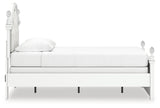 Kozlani Upholstered Panel Bed - footboard detail