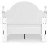 Back view of Kozlani Full Upholstered Panel Bed