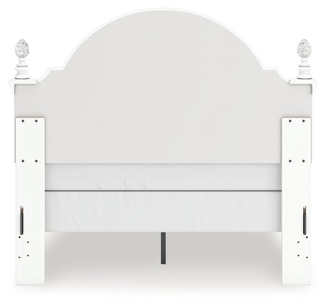 Back view of Kozlani Full Upholstered Panel Bed
