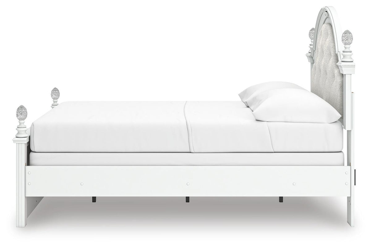 Kozlani White Upholstered Panel Bedroom Set view 8