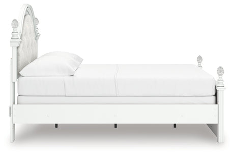 Side alternate view of Kozlani Full upholstered bed
