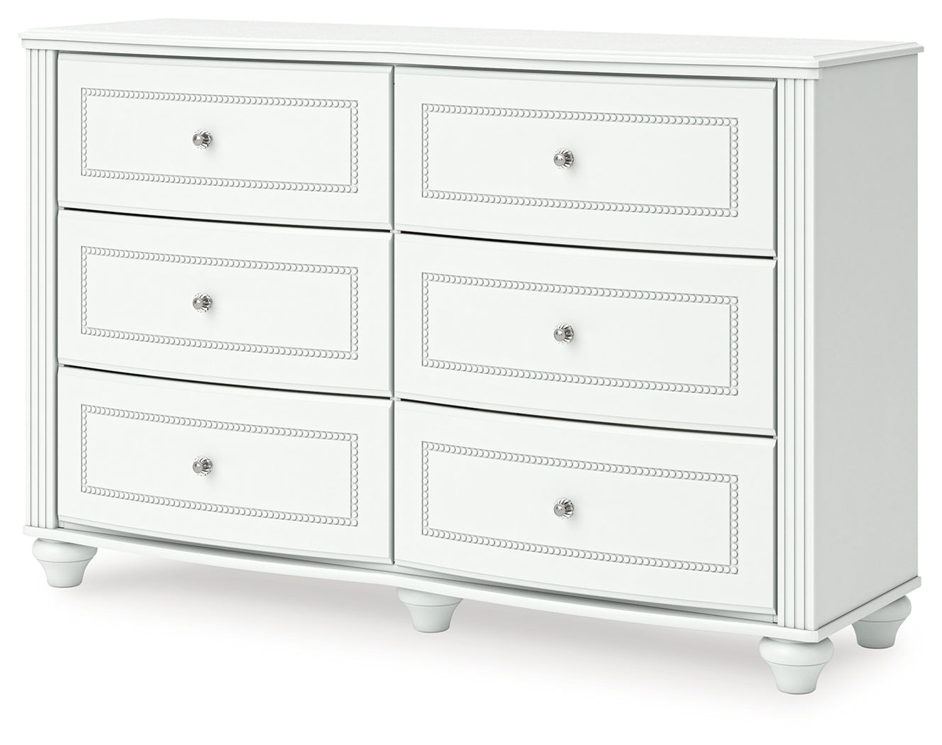 Kozlani White Dresser alternate angle side view