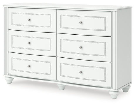 Kozlani White Dresser alternate angle side view