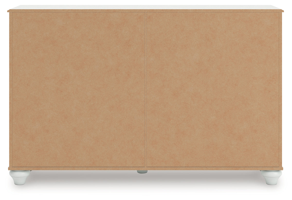 Kozlani White Dresser back view