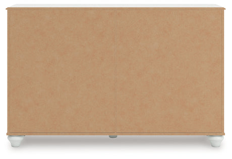 Kozlani White Dresser back view