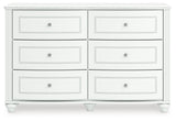 Kozlani White Dresser head-on view