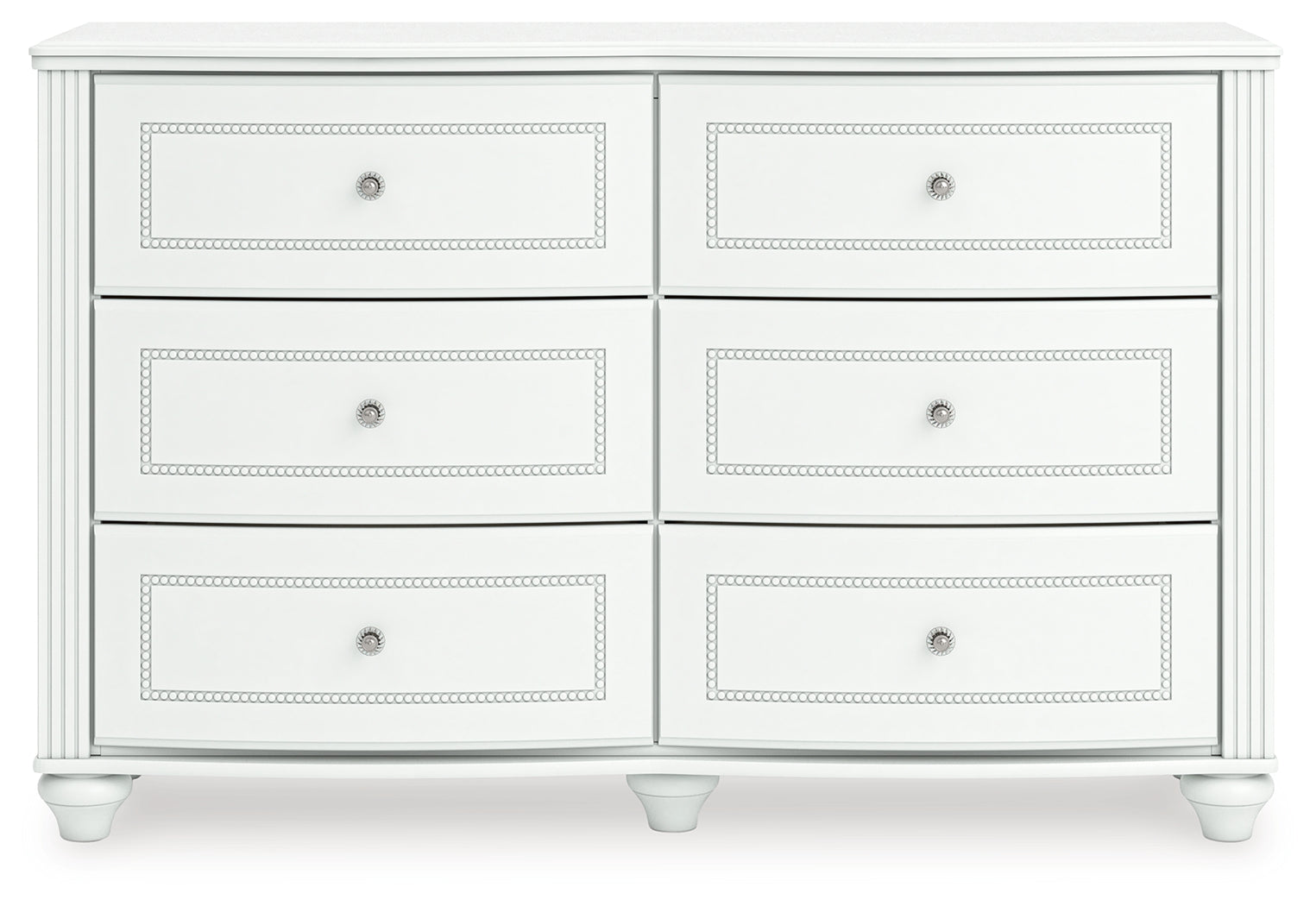 Kozlani White Dresser head-on view