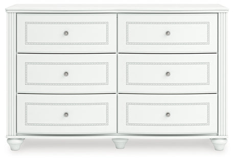 Kozlani White Dresser head-on view