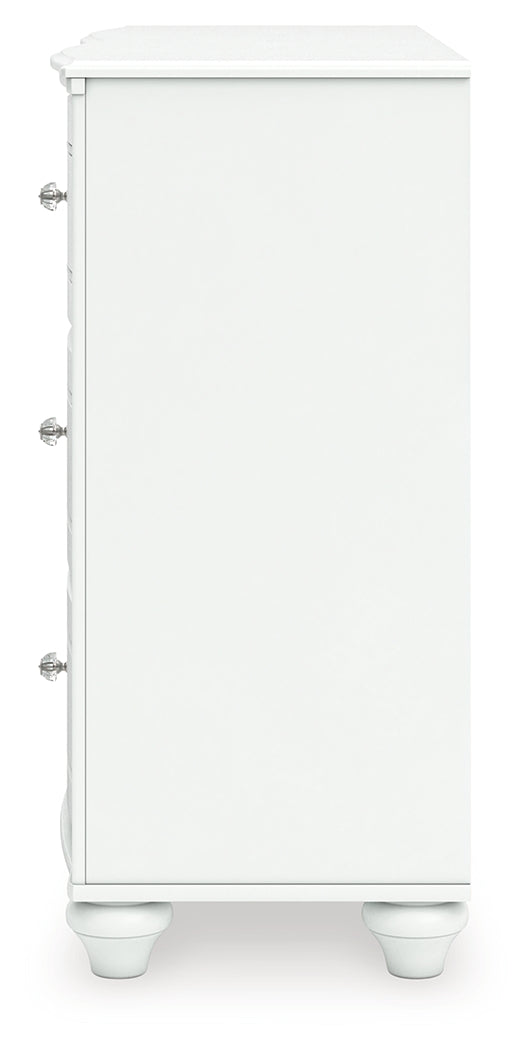 Kozlani White Dresser alternate side profile