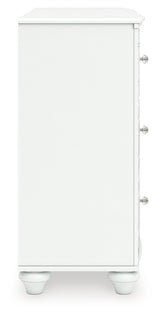 Kozlani White Dresser side profile