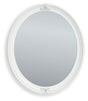 Kozlani Matte White Bedroom Mirror head-on view