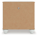 Back view showing power cord