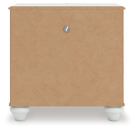 Back view showing power cord