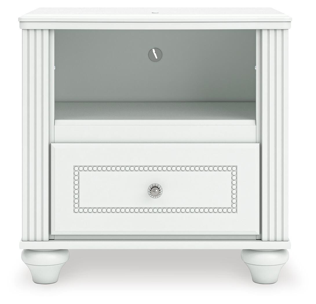 Kozlani White Upholstered Panel Storage Bedroom Set view 17