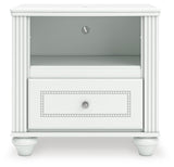 Kozlani White Upholstered Panel Bedroom Set view 20