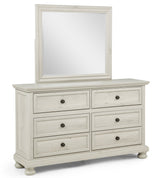 Claribelle White Dresser and Mirror from Decor Furniture