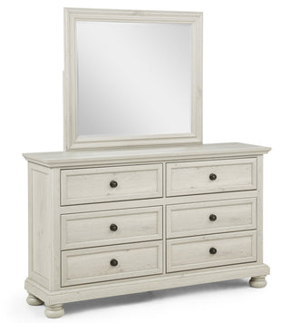 Claribelle White Dresser and Mirror from Decor Furniture