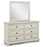 Claribelle White Dresser and Mirror from Decor Furniture