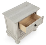 Claribelle White Nightstand With Kenlin Glide view 2