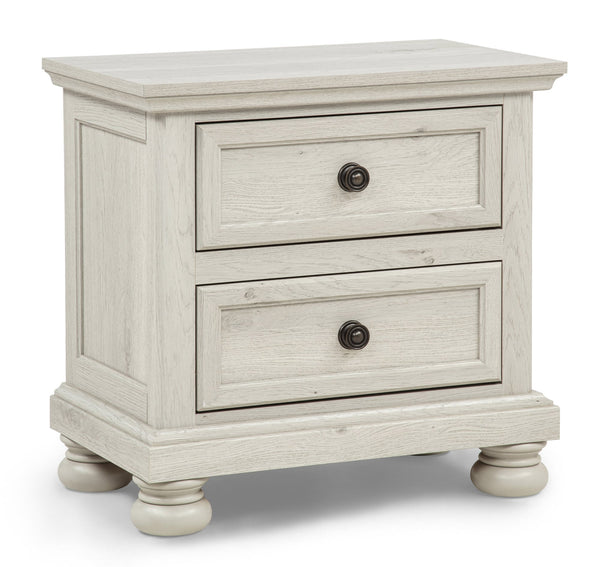 Claribelle White Nightstand With Kenlin Glide from Decor Furniture
