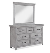 Bedroom view of Beckett Gray Panel Bedroom Set bed