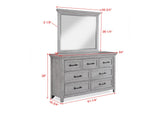 Main view of Beckett Gray Panel Bedroom Set bed