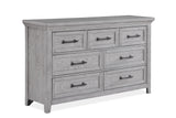 Side view of Beckett Gray Panel Bedroom Set bed