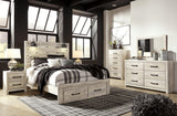 Lifestyle image of Cambeck Queen Bed styled in bedroom setting