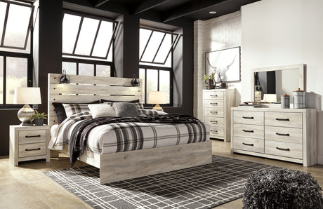 Cambeck Whitewash Panel Bedroom Set