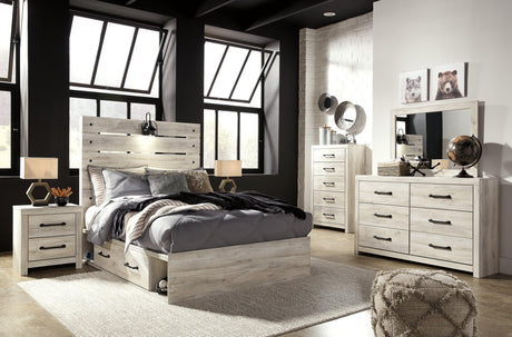 Cambeck Bed with bedding styled