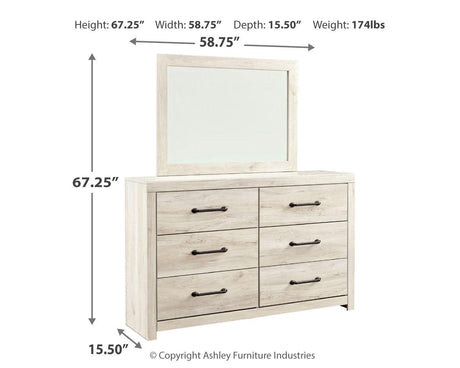 Dimension illustration of Cambeck Dresser